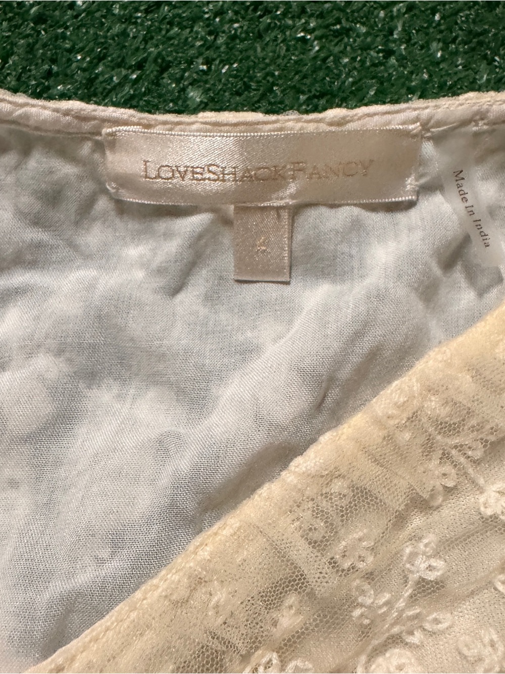 Oh Polly Strapless Lavender-Blue Embroidered Mini Dress - Picture 5 of 6